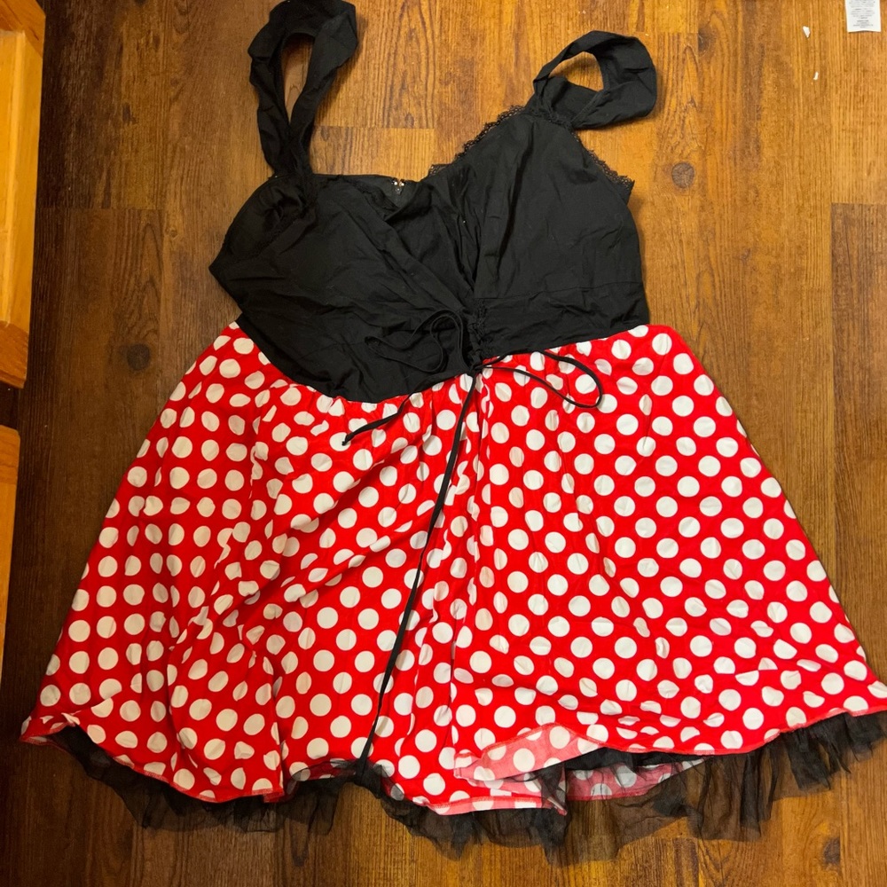 Minnie Mouse style rockabilly dress